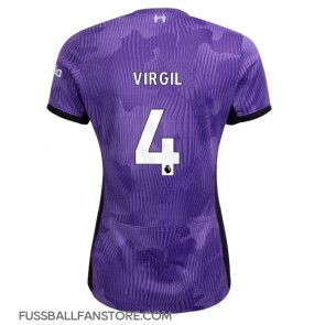 Liverpool Virgil van Dijk #4 Replik 3rd trikot Damen 2023-24 Kurzarm